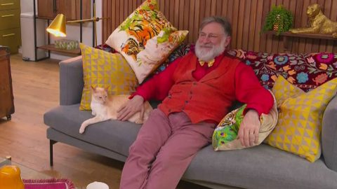 The Circle 2019: Tim Wilson with his cat Bey